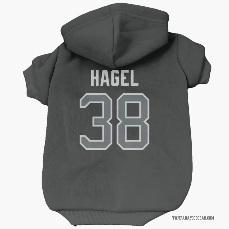 Brandon Hagel Black Tampa Bay Lightning Gray Cat & Dog Pet Hoodie