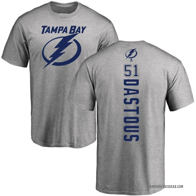Charle-Edouard D'Astous Men's Ash Tampa Bay Lightning Backer T-Shirt -