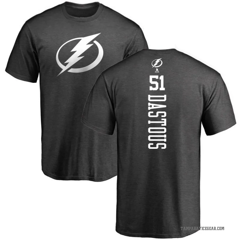 Charle-Edouard D'Astous Men's Charcoal Tampa Bay Lightning One Color Backer T-Shirt -