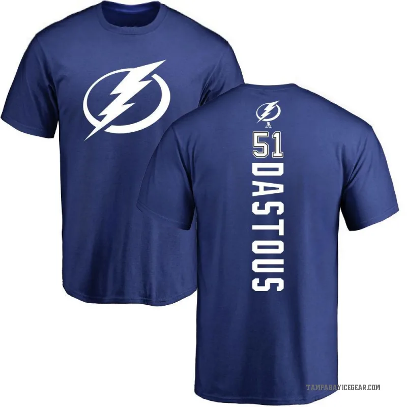 Charle-Edouard D'Astous Youth Royal Tampa Bay Lightning Backer T-Shirt -
