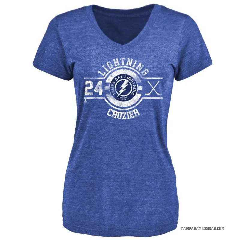 Maxwell Crozier Women's Royal Tampa Bay Lightning Insignia T-Shirt -