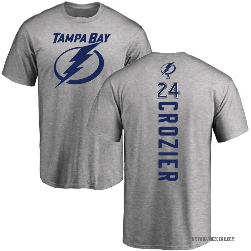 Maxwell Crozier Youth Ash Tampa Bay Lightning Backer T-Shirt -