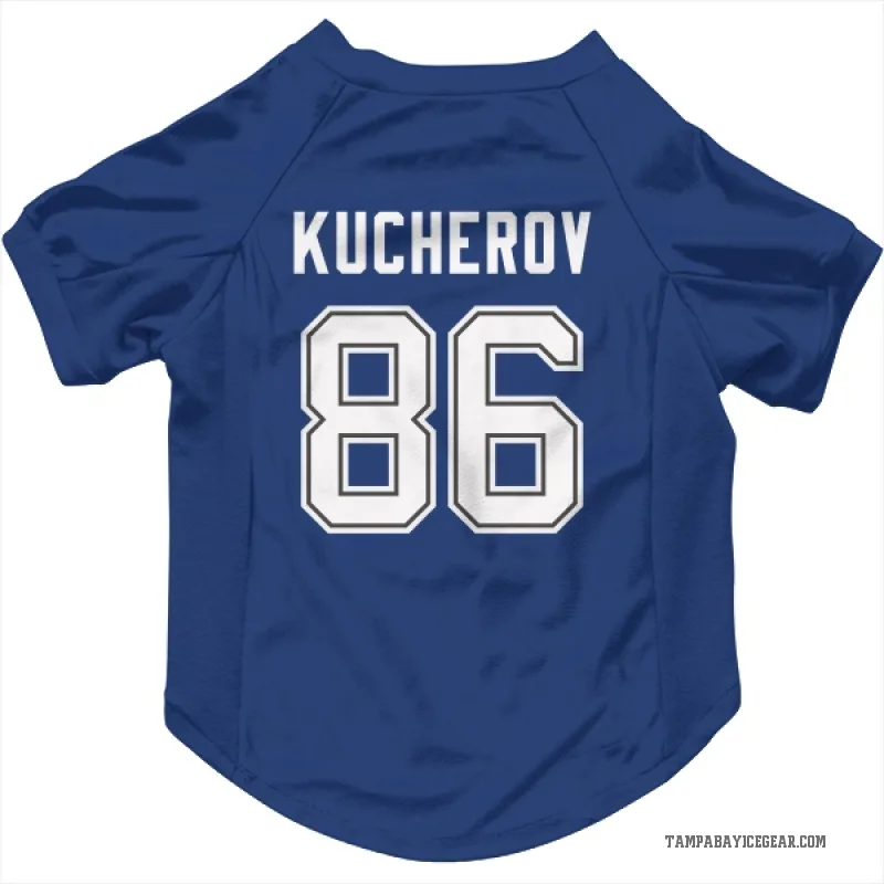 Nikita Kucherov  Blue Tampa Bay Lightning  Cat & Dog Pet Jersey