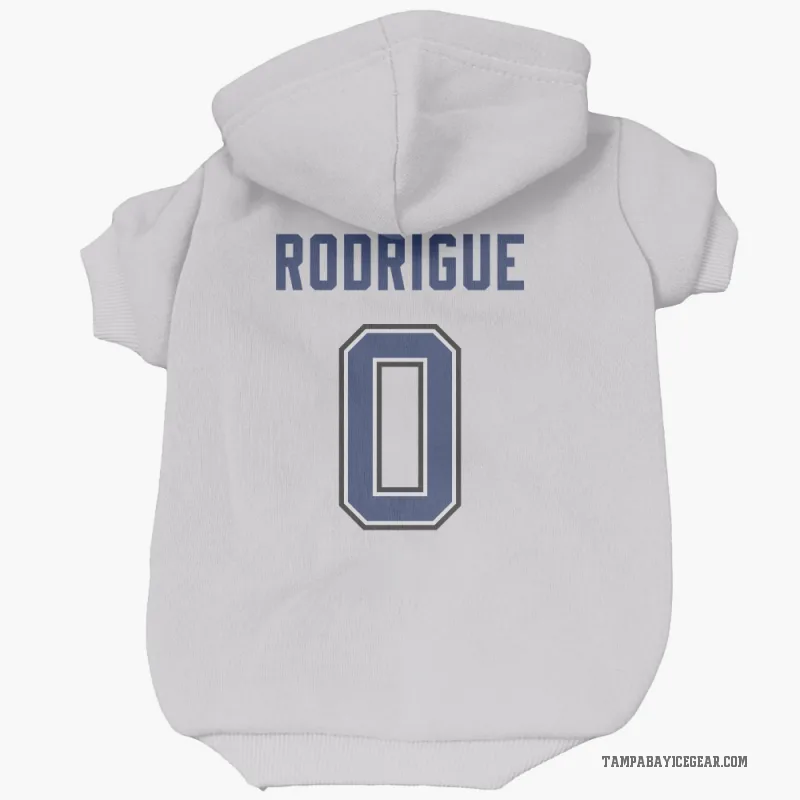 Olivier Rodrigue  White Tampa Bay Lightning  Cat & Dog Pet Hoodie