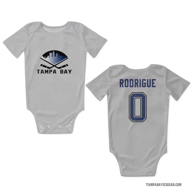Olivier Rodrigue  White Tampa Bay Lightning  Newborn & Infant Bodysuit