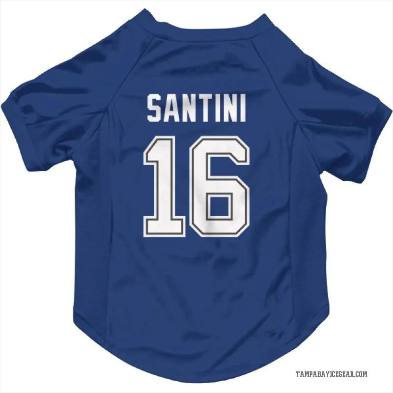 Steven Santini  Blue Tampa Bay Lightning  Cat & Dog Pet Jersey