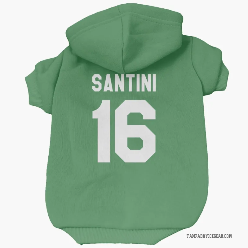 Steven Santini  Green Tampa Bay Lightning  Cat & Dog Pet Hoodie