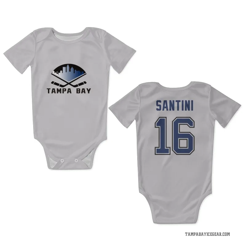 Steven Santini  White Tampa Bay Lightning  Newborn & Infant Bodysuit